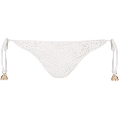 RI Resort white crochet bikini bottoms